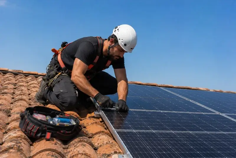 Maintenance et monitoring de panneaux solaires à Bougon